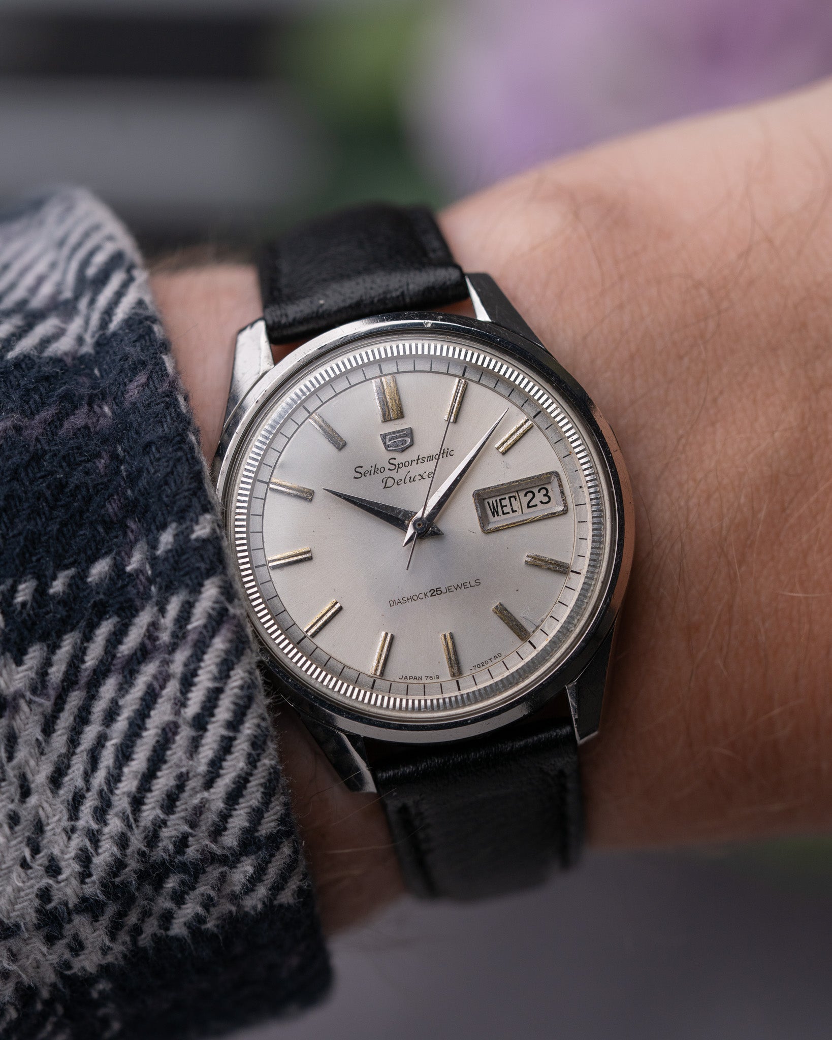 Sportsmatic Deluxe Seiko 7619-7010 0 1 - Vintage SEIKO SPORTSMATIC 