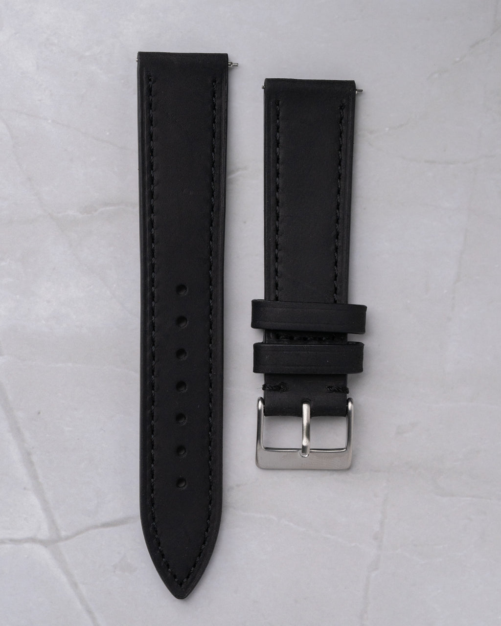 Black leather strap