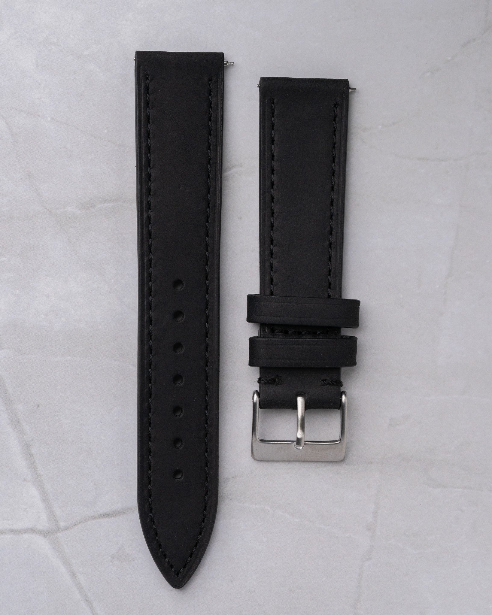Black leather strap
