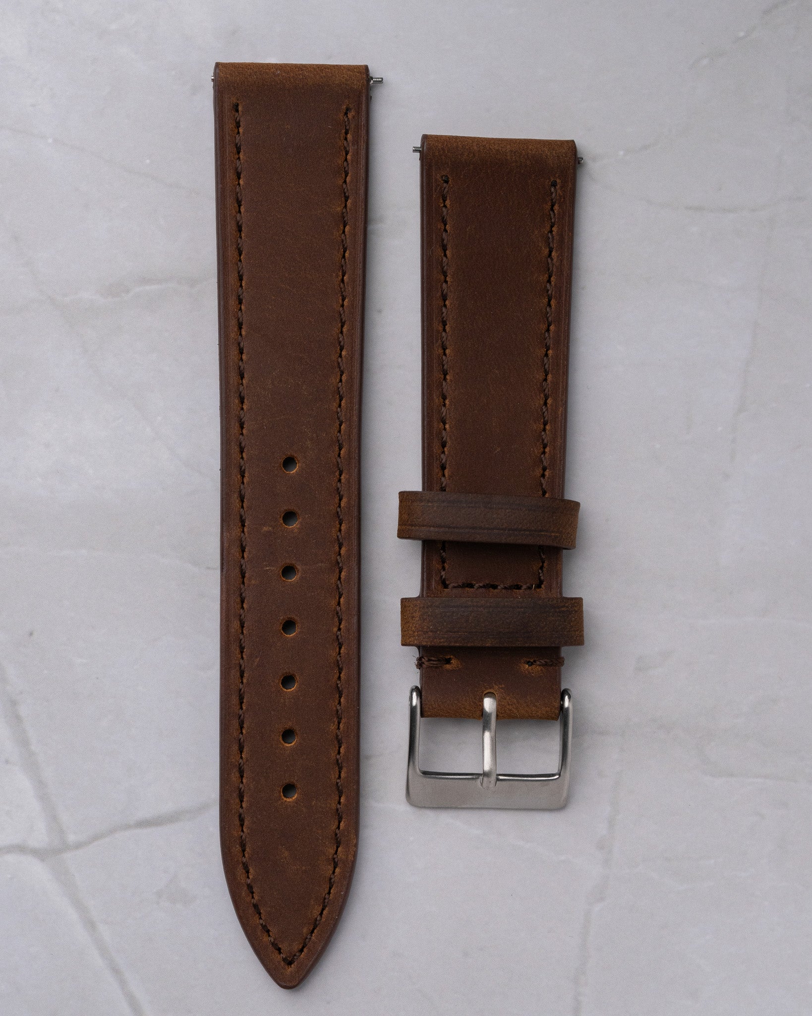 Dark brown leather strap
