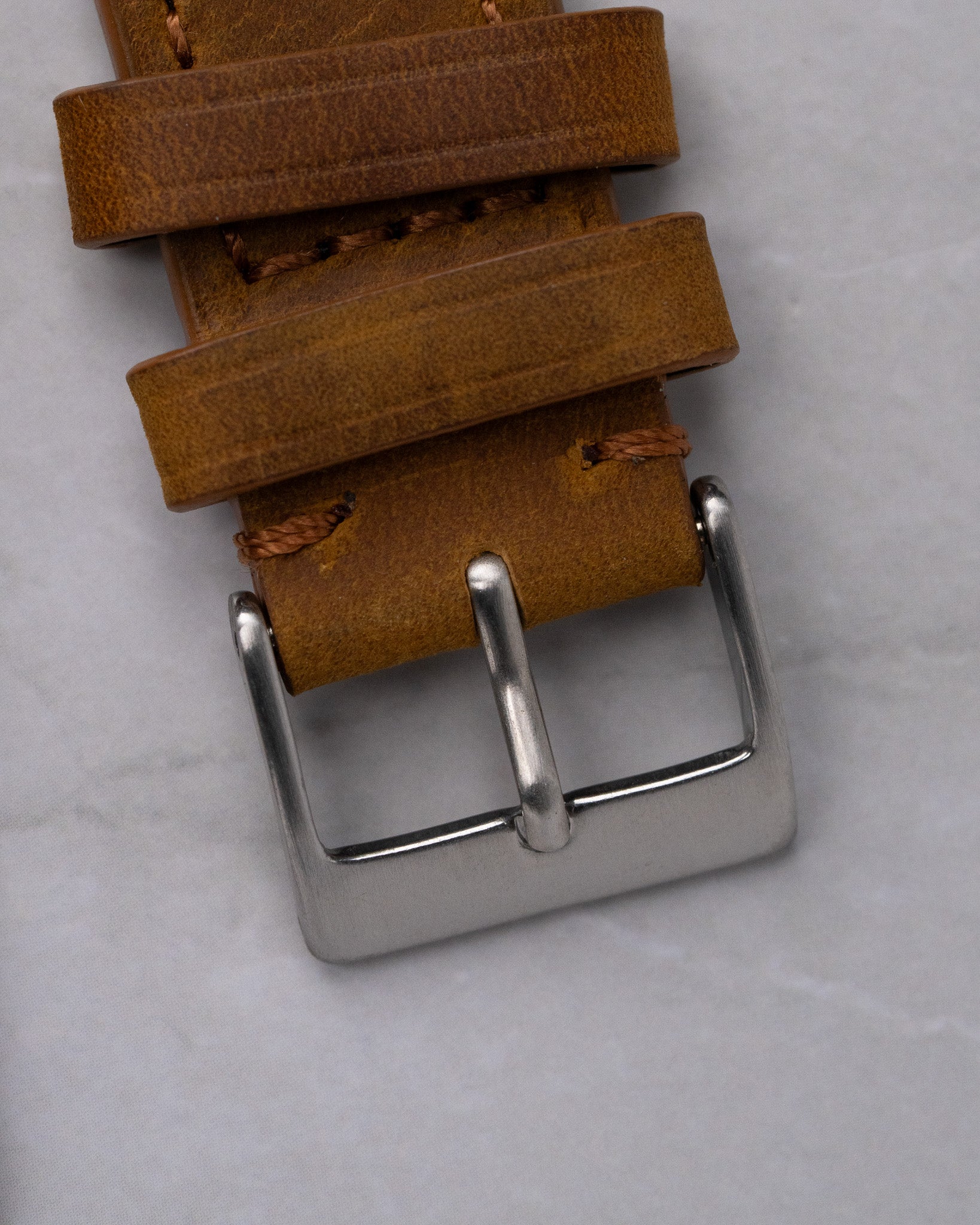 Dark brown leather strap