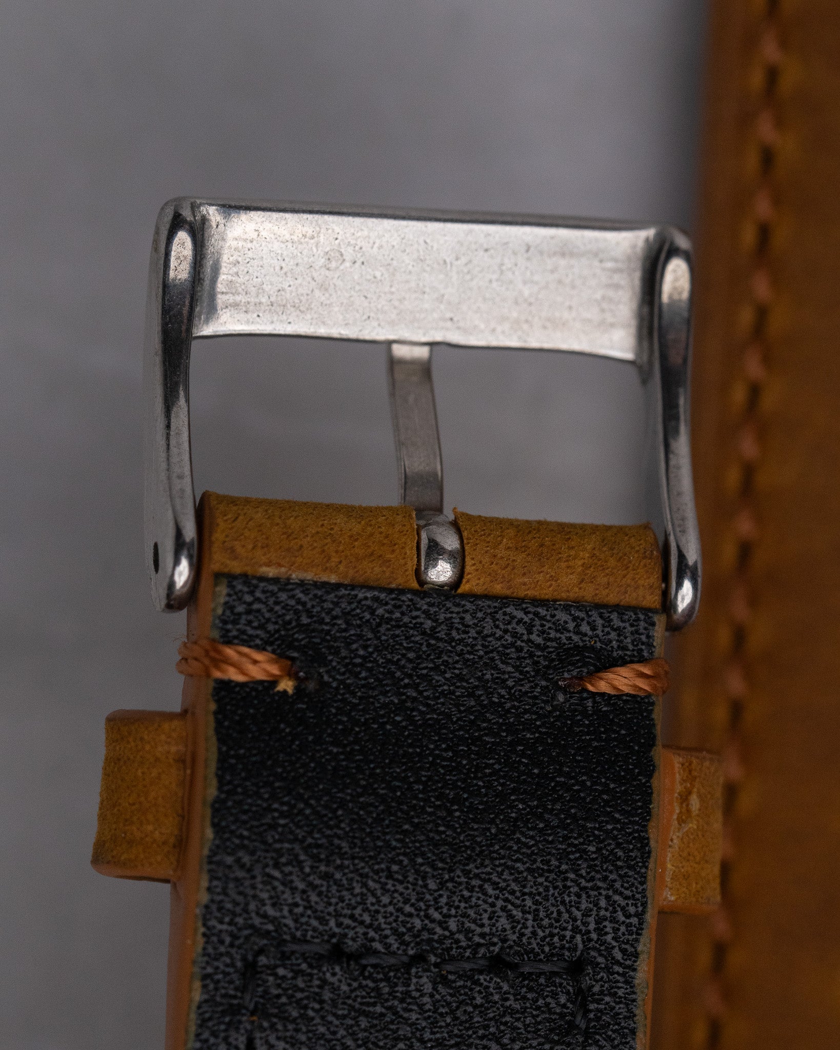 Black leather strap