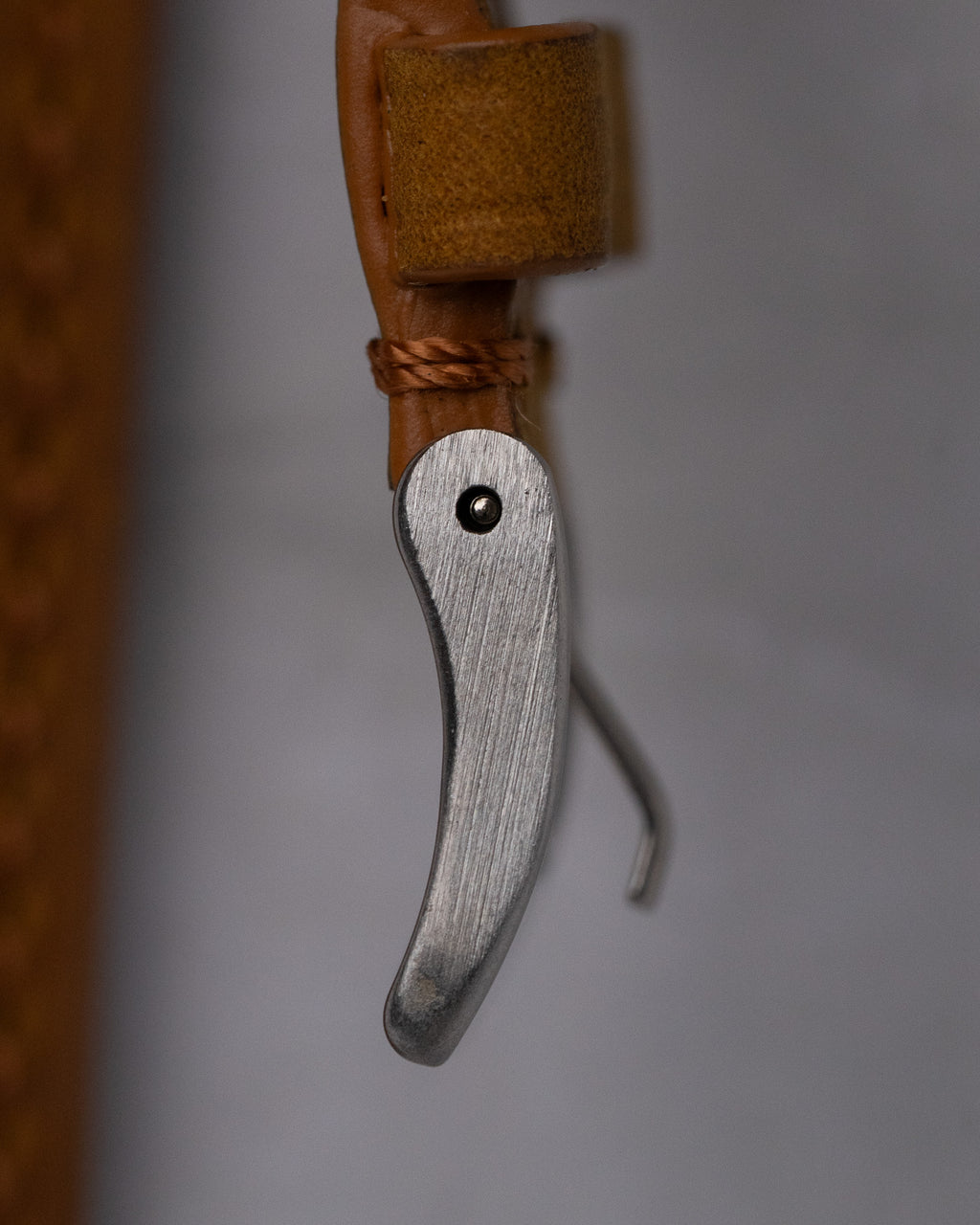 Blue leather strap