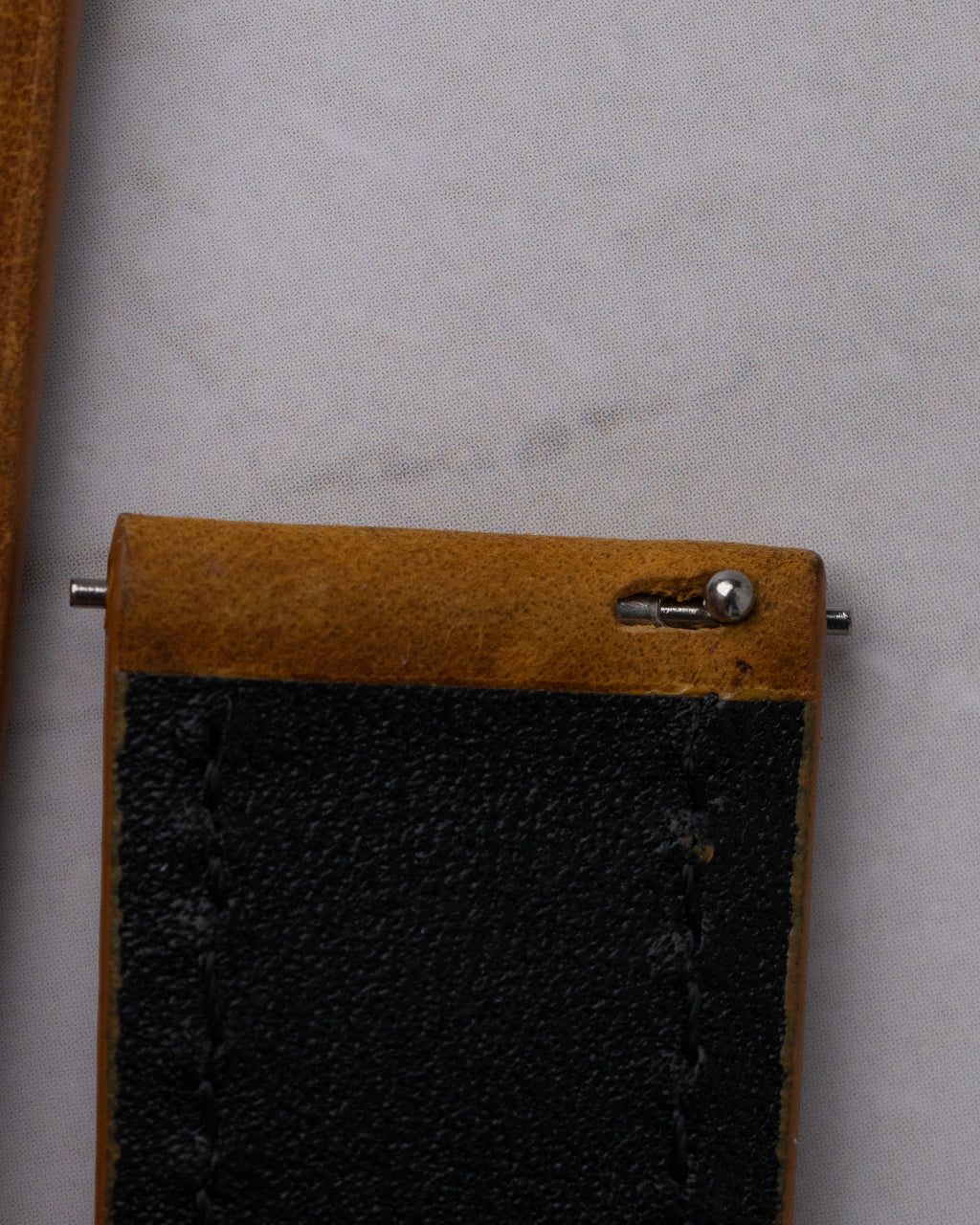 Black leather strap