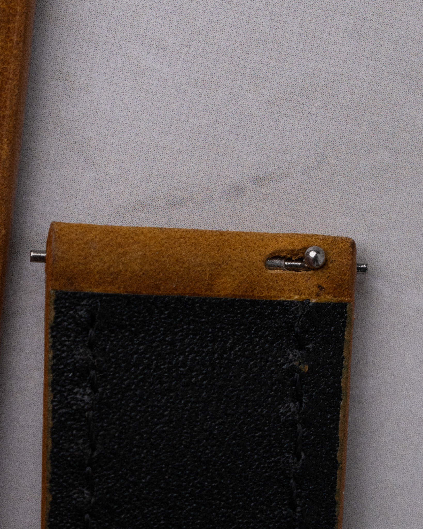 Black leather strap